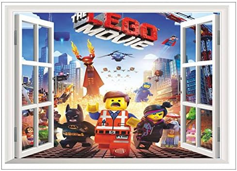 Children kids wall stickers wall decor Lego Movie Size 50cm x 70cm