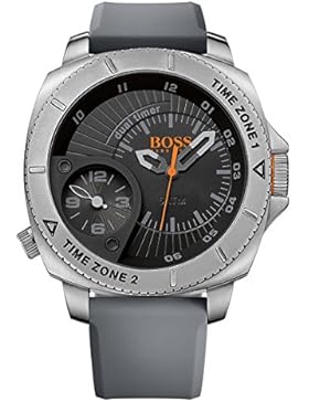 BOSS Orange Herren-Armbanduhr SAO PAULO Dual Time Analog Quarz Silikon 1513208