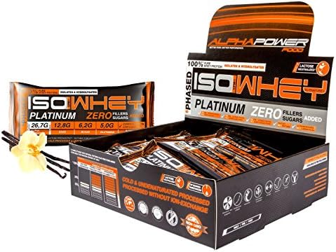 ALPHAPOWER FOOD® - ALPHAPURE SERIES®: 5 Iso Whey Protein Isolate, Hydrolyzed Platinum 5 PHASED-ISOCFM®, CFM Whey Isolate, Iso Whey Zero Carbs &amp; Sugar added, CFM Whey Protein Powder Whey Protein Shake (14 x 35g Sachets / 490g Net weight) Flavour Creamy Vanilla, Ideal for people following a low carb diet program