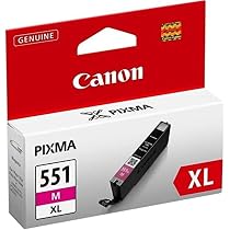 Cartouche D'encre Jaune Canon CLI-551XL Authentique - Pour Imprimantes Canon - Neuf Scellé D'origine (TVA Incluse)