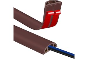 Kabelkanal Golv, Flexibel Liten Kabelkanal, PVC, Självhäftande, För alla Nätkablar - Hushåll, Kontor, Skola, Lager