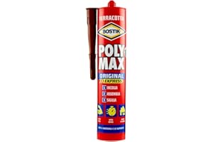 UHU Bostik Poly Max Original Express colla di montaggio e sigillante universale super rapido e super forte cartuccia 425g terracotta