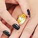 Bling Art False Nails French Manicure Black Dark Beauty Full Cover Medium Tips