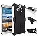 Produktbild HTC ONE M9+ (M9 PLUS) Case DRUnKQUEEn Heavy Duty Rugged Hybrid Armor Dual Layer Hard Shell Tire Tread Grenade Grip Combat Tyre Textured Cover with Kickstand