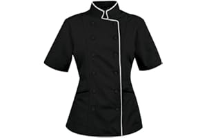 Chef Apparel Short Sleeves Women's Ladies Chef's Coat Jackets