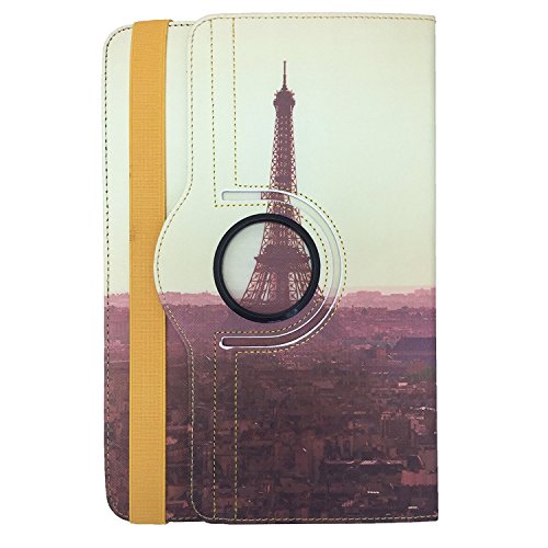 Tablet Tasche für Alldaymall 10 Zoll (10.1″) Schutz Hülle Etui mit Standfunktion + Touch Pen – 10.1 Zoll Paris Sonnenuntergang 360_ - 5
