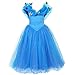 Produktbild Kleine Mädchen Prinzessin Cinderella Kleid Sling Off Schulter Ärmelloses Kleid Kostüm mit Schmetterlinge