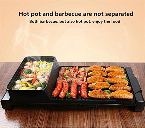 Electric Grill Home Smoke-free Electric baking pan Chafing Barbecue machine Teppanyaki 1800W , 59*28cm