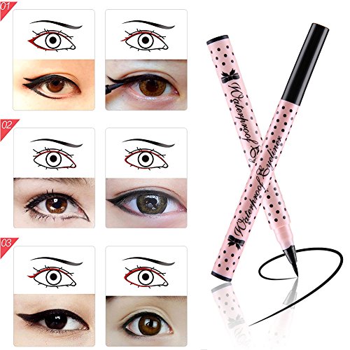 Fashion Liquid Wasserdichte Eyeliner Gel Make Up Eye Liner Schatten Gel Schwarz Kosmetik 2 Typen zur Wahl - 3