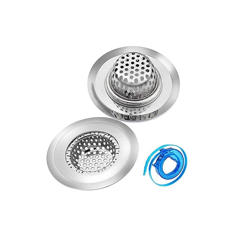 2 Stck Abflusiebe And 1 Stck Haarfnger Verstopfen Remover Set Cymax Edelstahl Splbeckensieb Sieb Ideal Fr Bad Und Kche