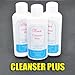 BF New x 3pcs Nail Art Tips Acrylic UV Gel Cleanser Plus Residue Liquid Remover Cleanser