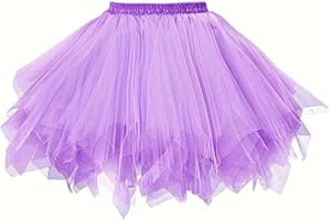 Boolavard Adulte Femmes 80's Tutu Jupe Couches Tulle Jupon Halloween Tutu