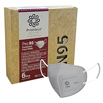 Promisca N95 face mask for Men, Women and Kids in Multiple Colours and 3 Sizes, with Earloop and Headloop