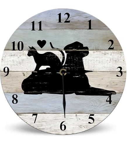 Orologio Da Parete Creativo LOVIVER Con Cane Labrador 3D E Coda Oscillante: Decorazione Casa In Acrilico Nero
