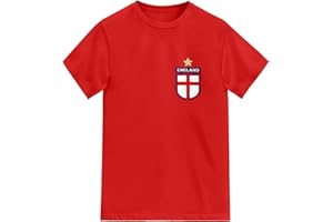 FOOTEEZ Kids England Football Tshirt Cup Team Game Shield Design Cup Team Game