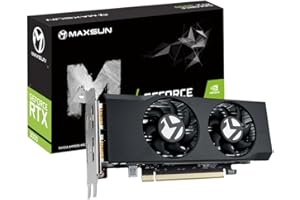 maxsun GeForce RTX 3050 6G Low Profile Graphics Card GDDR6 Video Card for Gaming PC ITX SFF Design PCI Express 4.0, HDMI 2.1 * 2, DisplayPort 1.4a*2, Four Screen Display GPU (RTX 3050 Low Profile)