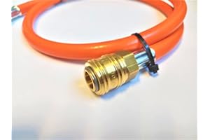 ZaTeChS Manguera de gas propano butano | 300cm (3m) | DN 7.2 Tipo 26-21.8" pulgadas Conector LKS | Manguera de gas para conexión rápida y conexión a una bombona de gas o cocina