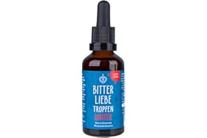 ‎BITTERLIEBE BitterLiebe® Bitterstoffe Tropfen 50ml Limited Winter Edition I winterliche Bittertropfen aus Die Höhle der Löwen I Hildegard von Bingen, Bitterkräuter