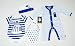 Doctor Who® DW Boy's Kids Children 4 Piece Starter Set Hat BIB Bodysuit Baby Grow - BBC Official Merchandise (4 Piece Set) 100% Cotton (3 - 6 Months)