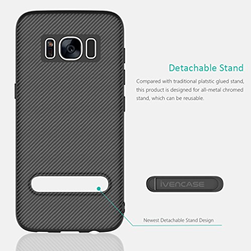 Funda Galaxy S8 Negro ivencase Anti-Ara azos Suave TPU Carcasa Metal Stand Fibra de Carbono Silicona Funda para Samsung Galaxy S8 5 8 reviews Funda Galaxy S8 Negro ivencase Anti-Ara azos Suave TPU Carcasa Metal Stand Fibra de Carbono Silicona Funda para Samsung Galaxy S8 5 8