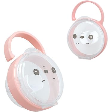 Lot De 3 Boîtes à Tétines Transparentes - Porte-sucette Portable, Anti-poussière, 7x6x5.5 Cm