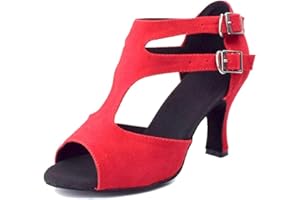 MGM-Joymod Sandales de danse latine moderne avec sangle en T pour femme