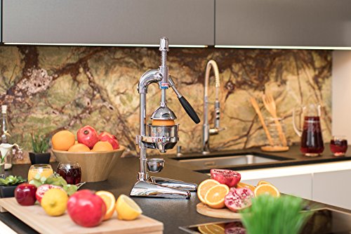 OPTIMUM XL PROFI SAFTPRESSE, ENTSAFTER HEBEL ZITRUSPRESSE ORANGEN,GRANATAPFEL CHROM - 3