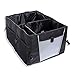 Produktbild Schramm® Kofferraum Organizer 51x35x25cm Schwarz/Grau Auto KFZ Kofferraumtasche faltbar Tasche Kofferraum Klappbox Einkaufsbox Tragetasche