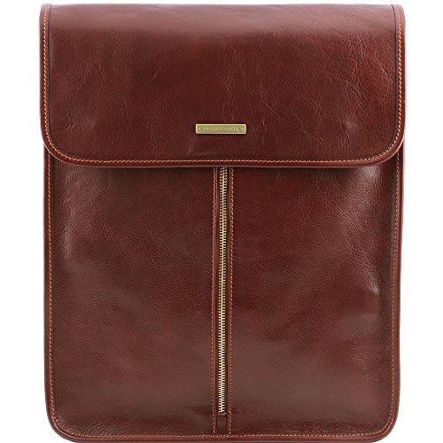 Preisvergleich Produktbild Tuscany Leather - Exclusive housse pour chemises en cuir - Marron - Homme