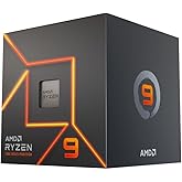 AMD Ryzen 9 7900 Processeur (radeon graphique intégré, 12 Cœurs/24 Threads, 65W TDP, Socket AM5, Cache 76Mo, jusqu'à 5,4 GHz 