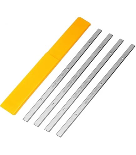 HSS Fers De Rabot Pour Mannesmann M12870 710W SANS PLASTIQUE, 82mm (5 Jeux = 10 Fers Réversibles) - Bricolage