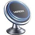 UGREEN Magnetic Car Phone Holder Car Mount, [360° Rotation Super Stable], One-hand Auto Lock, Mobile Holder Accessories, Fit for iPhone 16/15/14/13, Samsung S25/24/23/Z Flip, 2 Metal Plates included