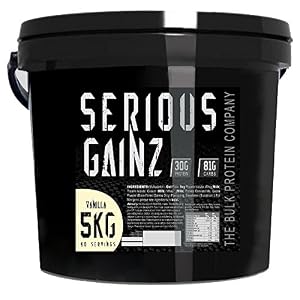 The Bulk Protein Company 5 kg Vanilla Serious Gainz Mass Gainer Powder