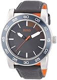 Boss Orange Herren-Armbanduhr XL Kick Off Analog Quarz Leder 1512862
