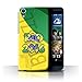 Produktbild Stuff4 Hülle / Case für HTC Desire 626 / Gelb Muster / Brasilien Liebe Rio 2016 Kollektion