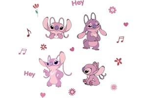 NVWANG Stickers Muraux Stitch Affiche 3D Stitch Ultime Sticker Mural Sticker Mural Stitch Stickers Muraux Enfants Stitch