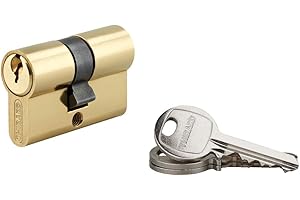 Cilindro europeo a doppia entrata SA 20x20mm, anti estrazione, ottone, 3 chiavi - THIRARD