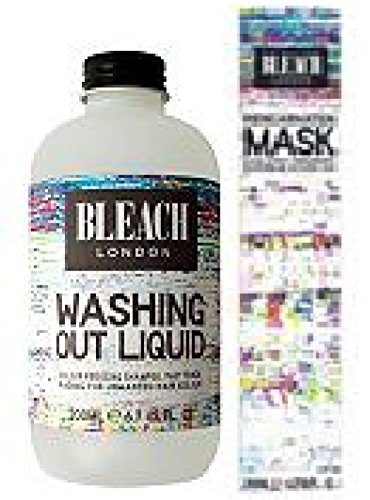 .(2 PACK) Bleach London Washing Out Liquid 200ml & Bleach London Reincarnation Mask 200ml