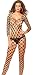 Produktbild Neue Damen Schwarz offener Netz Body Schritt offen Strümpfe Catsuit Body Dessous Unterwäsche Einheitsgröße 8–12