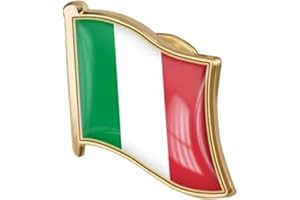 AYRSJCL 1pc Italian Flag Pin Badge Metal Bavero Pin Spilla Italian Bandiera Nazionale Emblema Nazionale Badges Novità Accessorio
