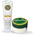 BOROLINE Bo Body Lotion 100 ml With Mango Butter + Antiseptic Ayurvedic Cream 100 gm, 24 hrs Deep Moisturizer For Dry Skin, Enriched With Lanolin Oil, Glycerin (Pack of 2)