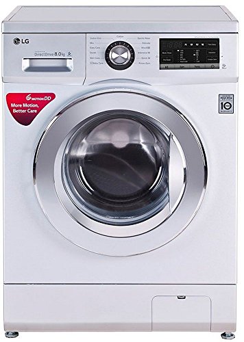 LG 8 kg Fully-Automatic Front Loading Washing Machine (FH4G6TDNL42, Silver) RS.43090 (17.00% Off) - Amazon
