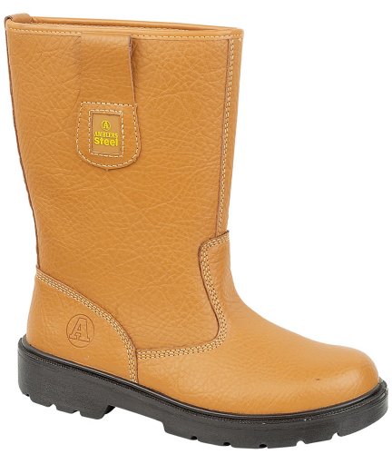 Amblers Unisex Steel FS125 Tan Safety Rigger / Mens Womens Boots (5 UK) (Tan)