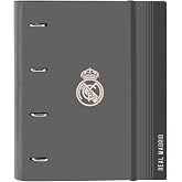 Safta Real Madrid 3rd Team 24/25 &ndash; Folder 4 Rings of 35 cm with 100 A4 Sheets, Ideal for Children of Different Ages, Comforta