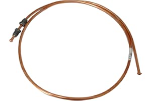 AERZETIX: Tubo per freno in rame Ø4.76mm con raccordi M10x1/M10x1 (110cm)