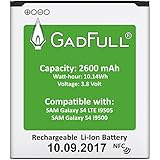 GadFull® Akku für Samsung Galaxy S4 | 2017 Baujahr | Entspricht dem original EB-B600BE Lithium-Ionen-Akku der Modelle S4 i9500 &amp; LTE i9505 | Ersatz Handy-Akku für Ihr Smartphone | Perfekt als Ersatz-Akku