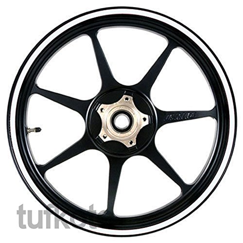 Tufkote 10mm "WHITE" Reflective Rim Stripe Decal - Total 20 Feet length RS.99 (62.00% Off) - Amazon