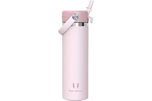 Sparrow Vattenflaska 750ml - Isolerad Vattenflaska med Sugrör | Rostfritt Stål Flaska, Läckagesäker Isolerad Vattenflaska, BP