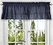 Ellis Curtain Stacey Tailored Tier Pair Curtains, 56" x 36", Navy