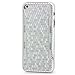 Produktbild Saxonia Schutzhülle für Apple iPhone SE / 5 / 5S Slim Case Hülle Wabe Chrome Silber